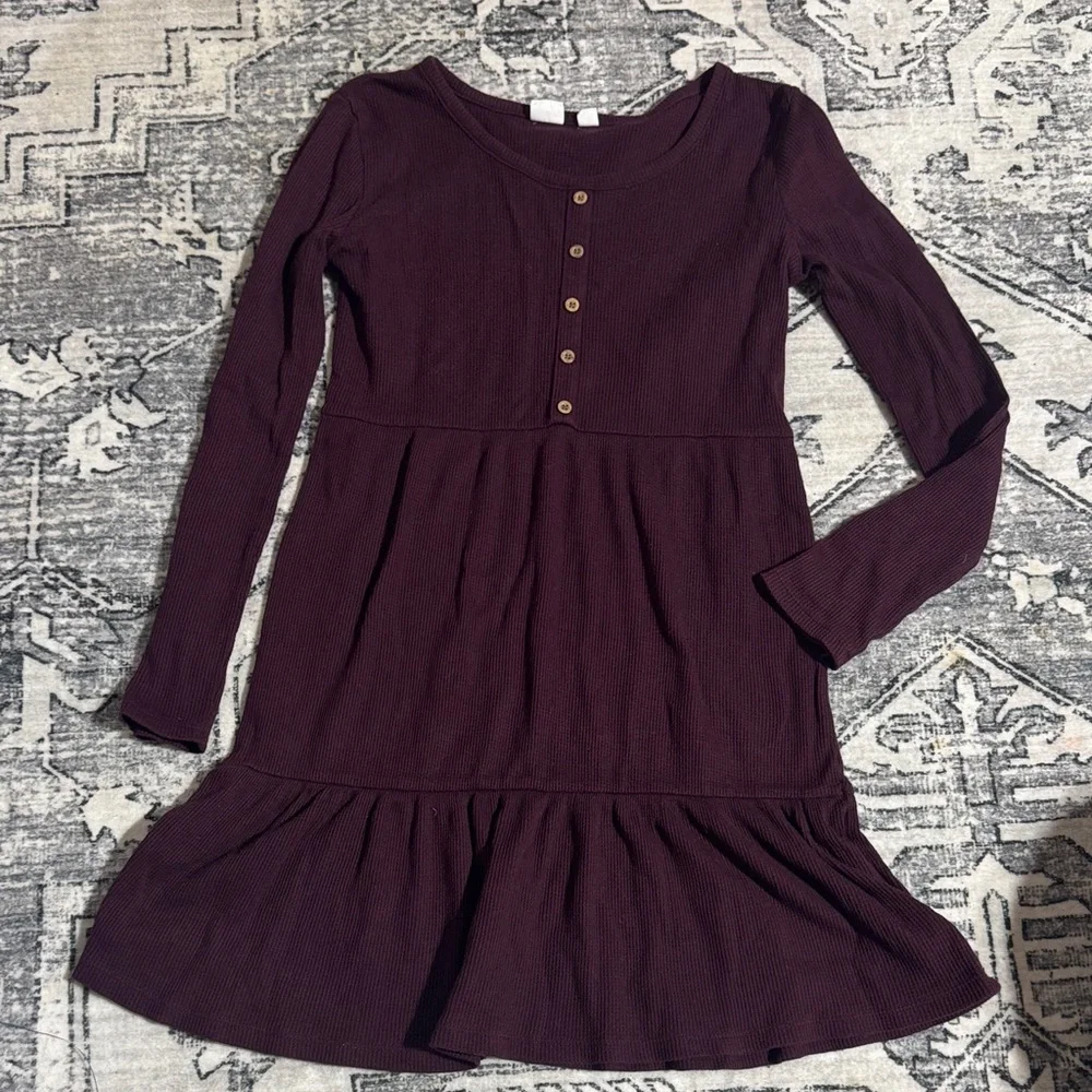 GAP Kids' Burgundy Buttoned Casual Dress